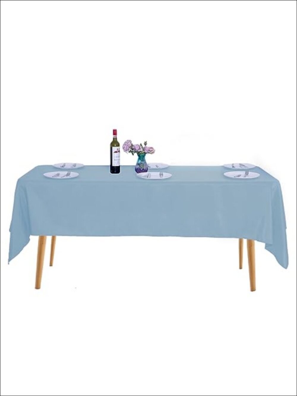 2 Pack 60x120 Inch Rectangular Polyester Tablecloth Set for Wedding Banquet